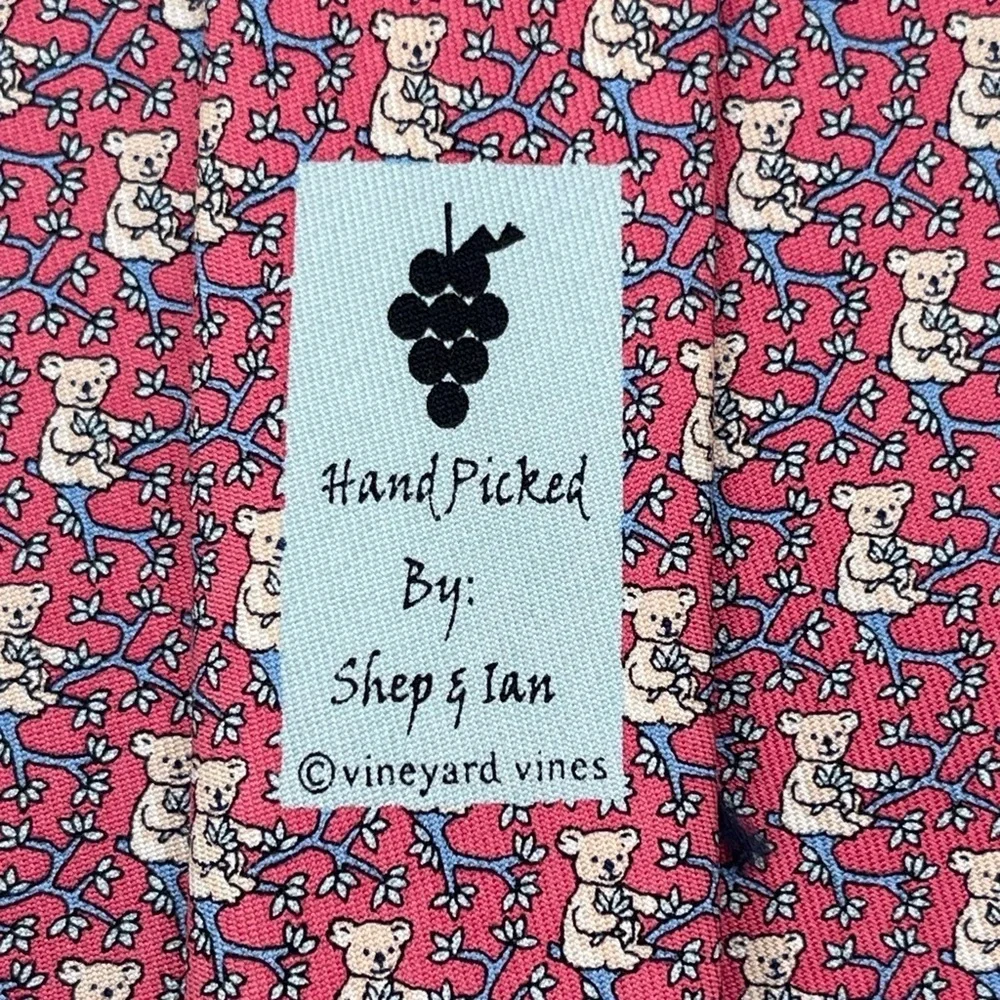 Vineyard Vines Vineyard Teddy Silk Tie office travel